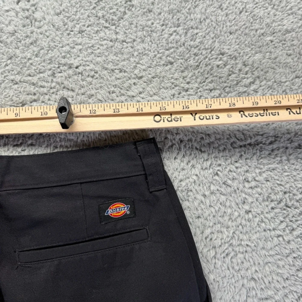 Dickies Pant Mens 30x34 Black Cotton Cargo Straight Leg‎ Utility Workwear Travel